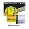 Northmon Safety Hi Vis Short Sleeve Mesh Safety Vest - ANSI Class 3 - XL NM-SV-102-YW-XL